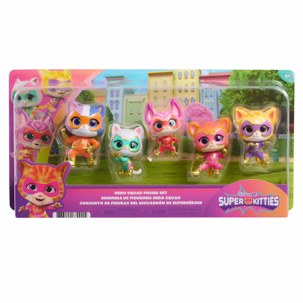 Disney Junior SuperKitties Hero Squad Figure Set