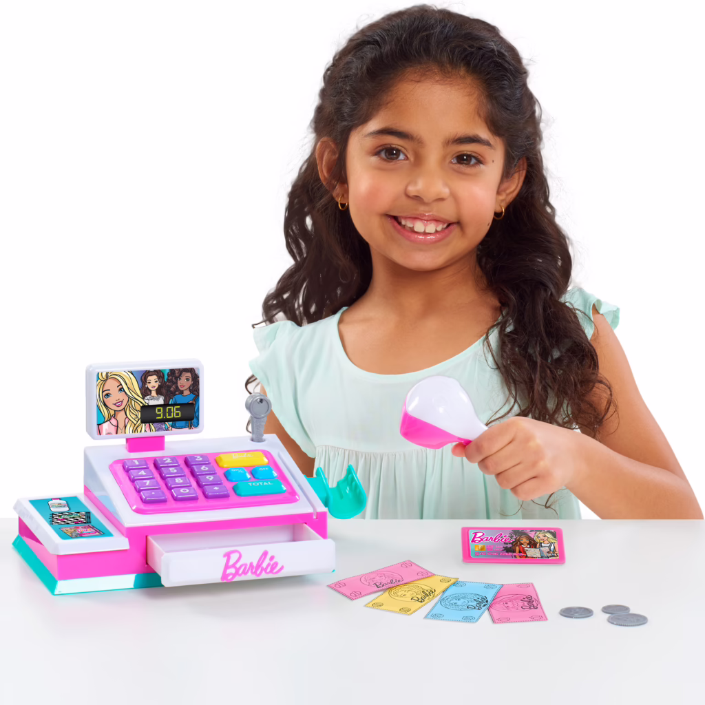 Barbie Small Cash Register with Sounds, 10-pieces