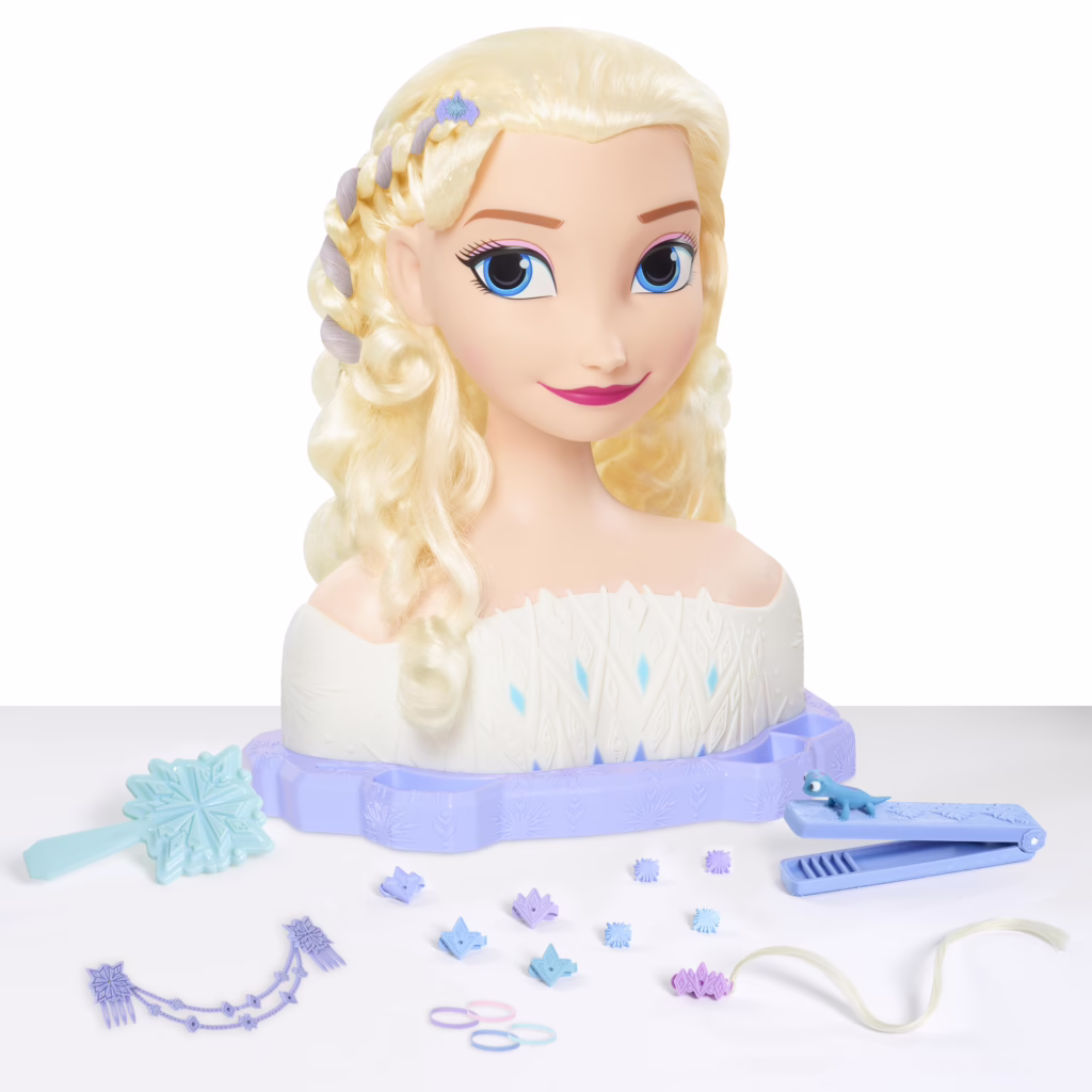 Disney’s Frozen 2 Deluxe Elsa the Snow Queen Styling Head, 17-pieces