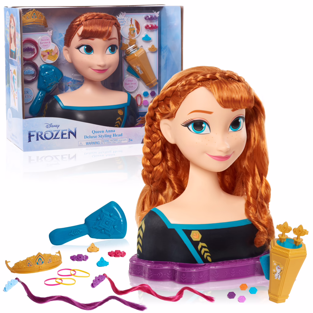 Disney’s Frozen 2 Queen Anna Deluxe Styling Head, 18-pieces