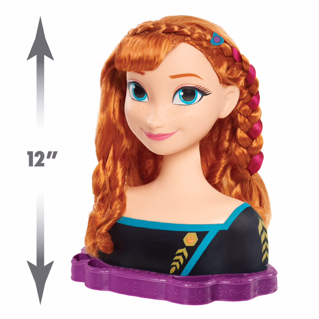 Disney’s Frozen 2 Queen Anna Deluxe Styling Head, 18-pieces