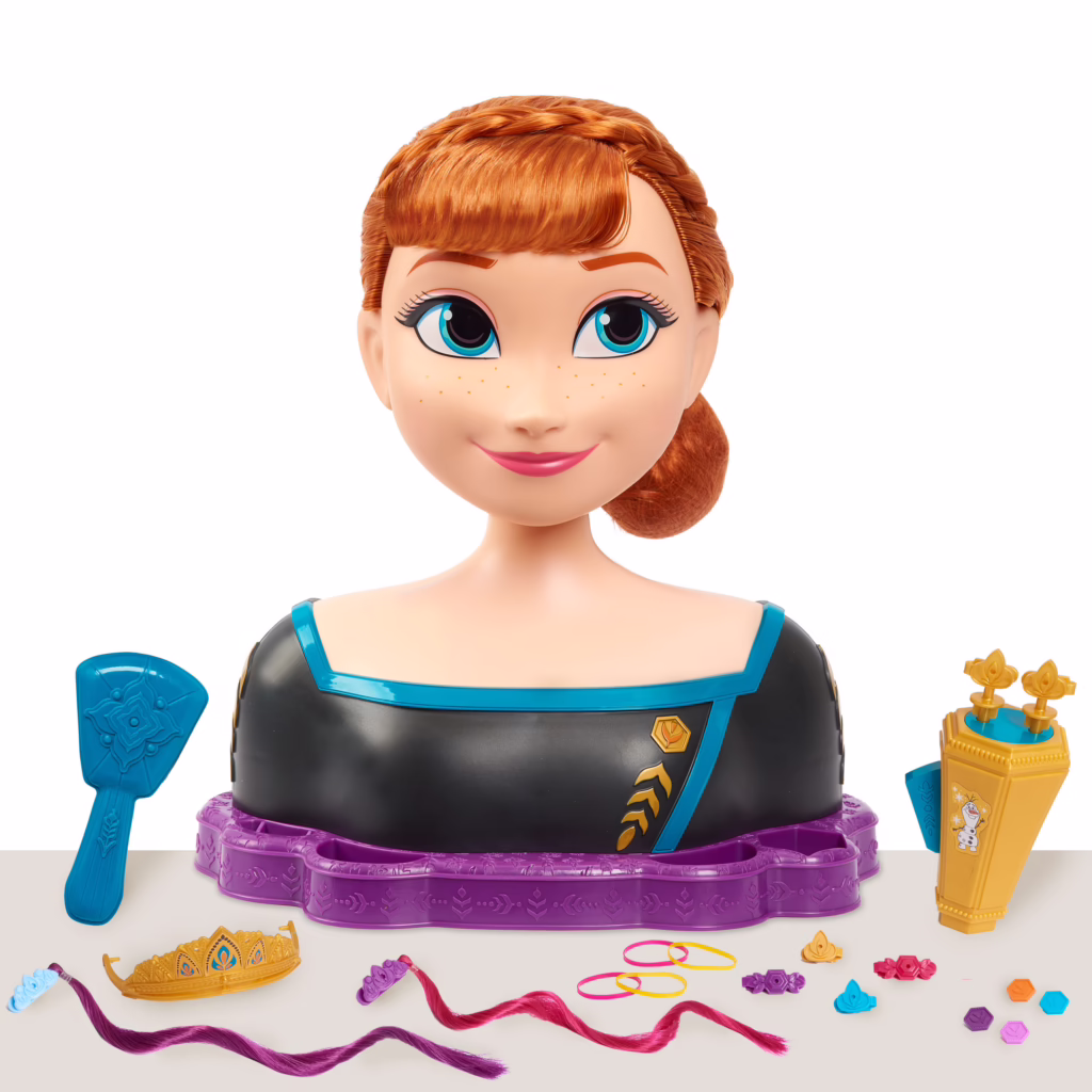Disney’s Frozen 2 Queen Anna Deluxe Styling Head, 18-pieces