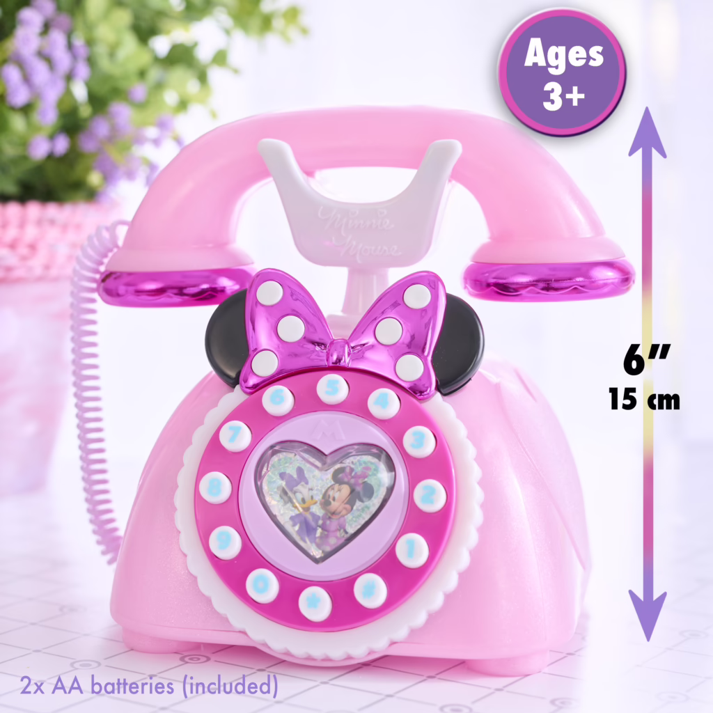 Disney Junior Minnie Mouse Ring Me Rotary Style Phone