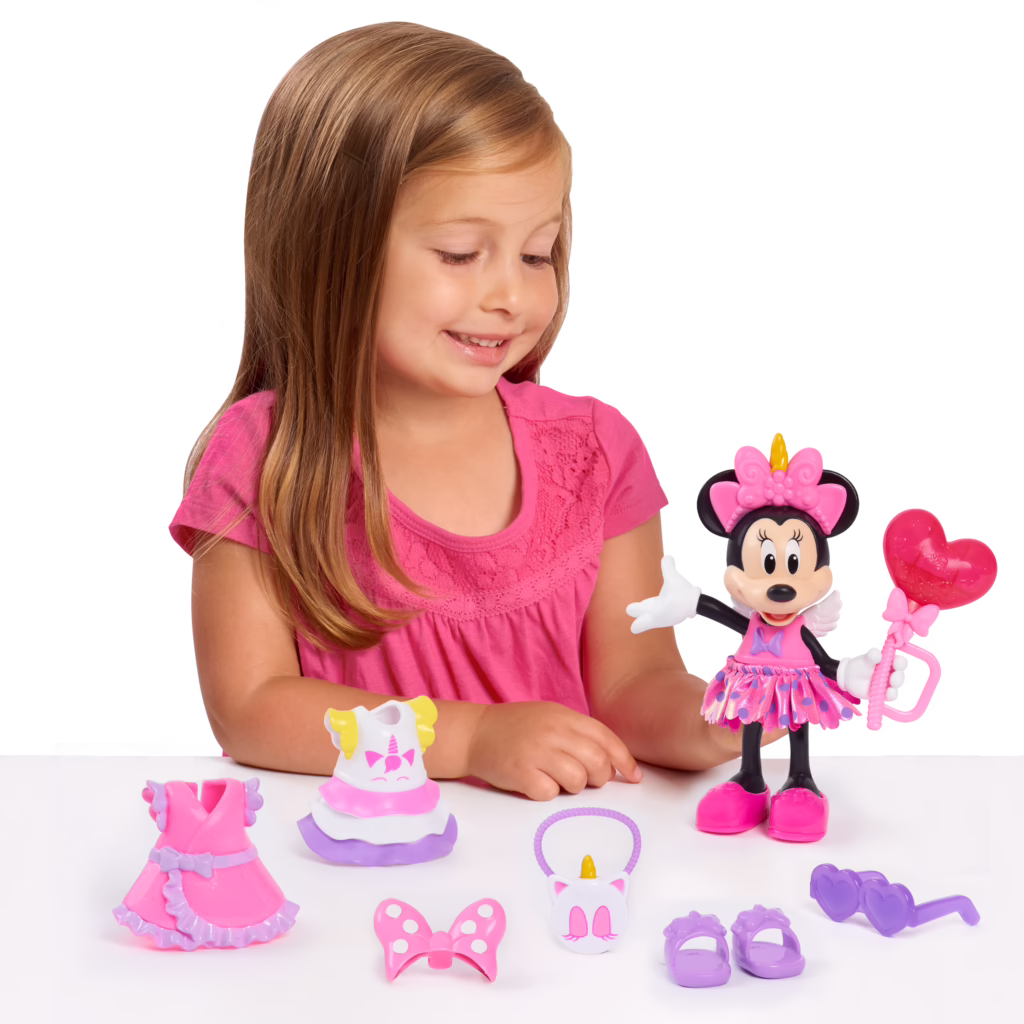 Disney Junior Minnie Mouse Fabulous Fashion Doll with Case – Unicorn Fantasy