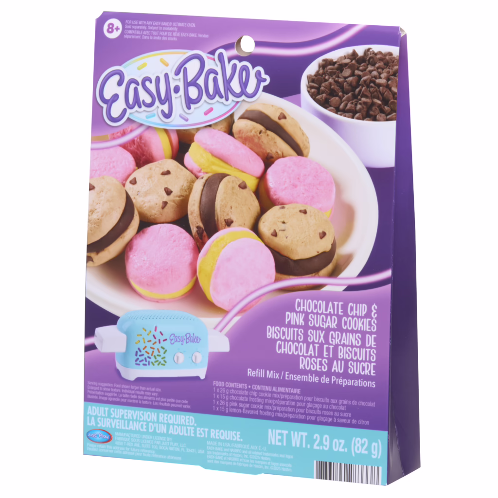 Easy-Bake Ultimate Oven Toy Refill Mix, Chocolate Chip and Pink Sugar Cookies