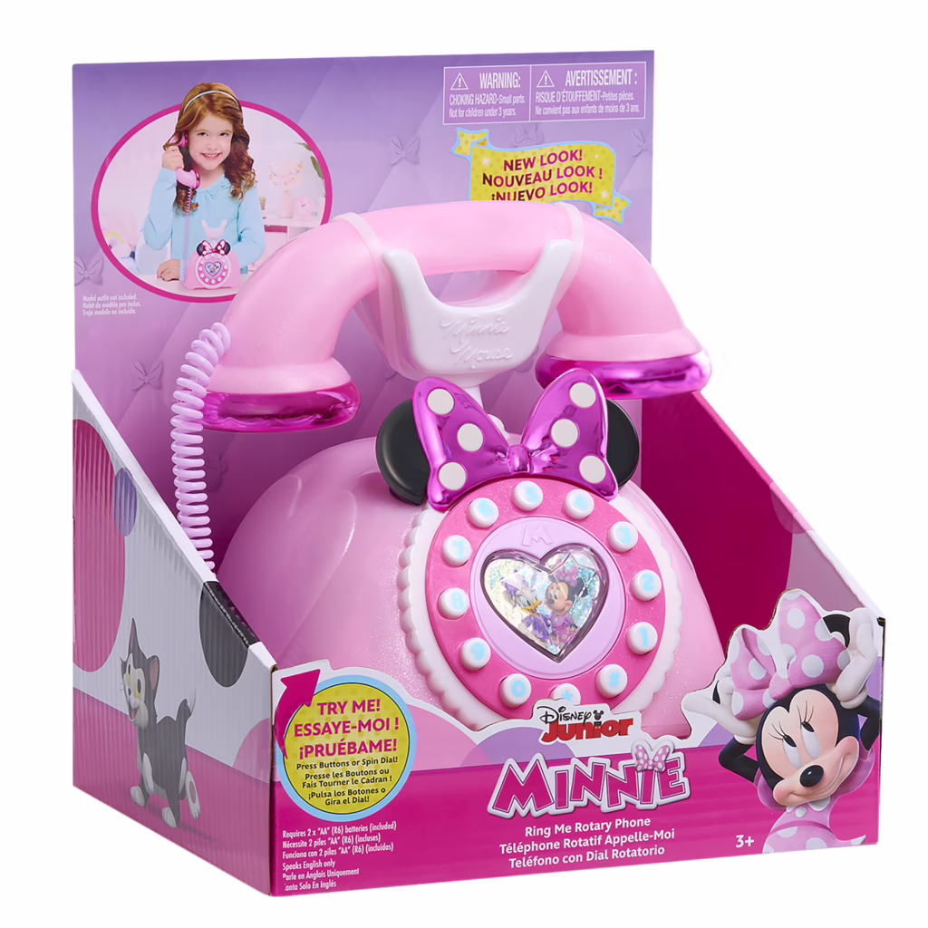 Disney Junior Minnie Mouse Ring Me Rotary Style Phone