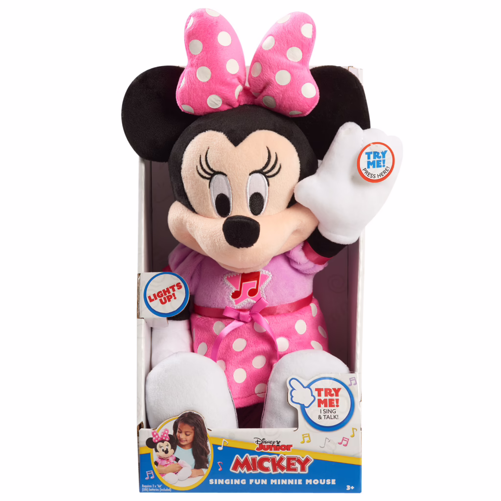 Disney Junior Mickey Mouse Funhouse Singing Fun Minnie Mouse Plush