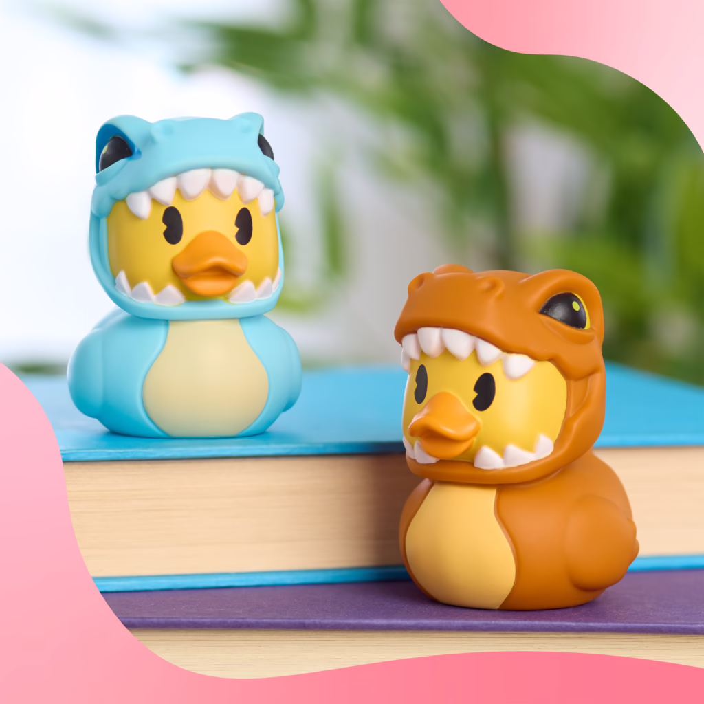 Duckalooz 2-Pack – T-rex & Blue