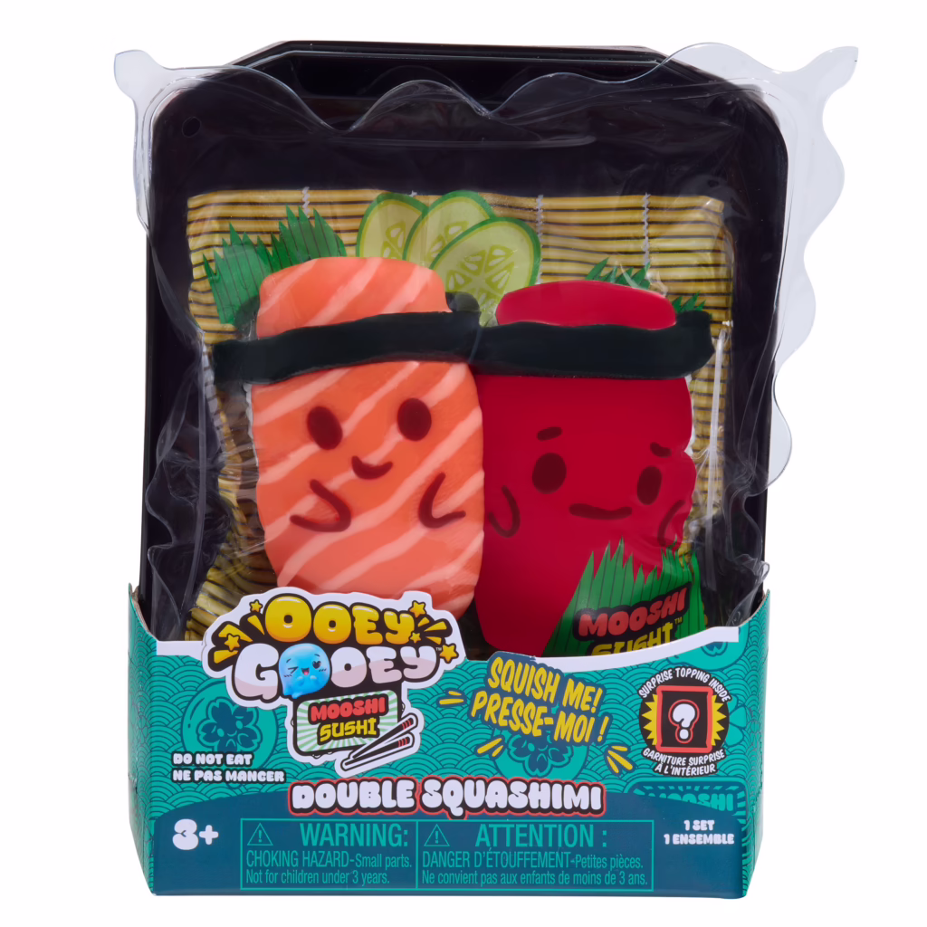 OOEY GOOEY Mooshi Sushi Double Squashimi Toy