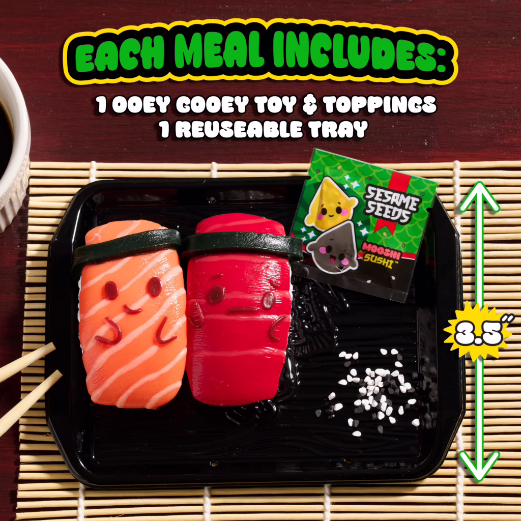 OOEY GOOEY Mooshi Sushi Double Squashimi Toy