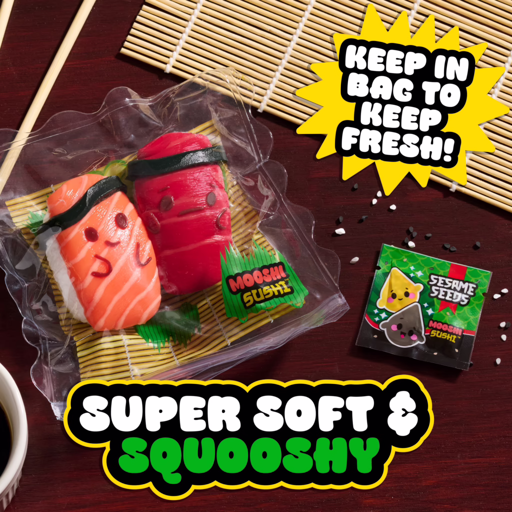 OOEY GOOEY Mooshi Sushi Double Squashimi Toy