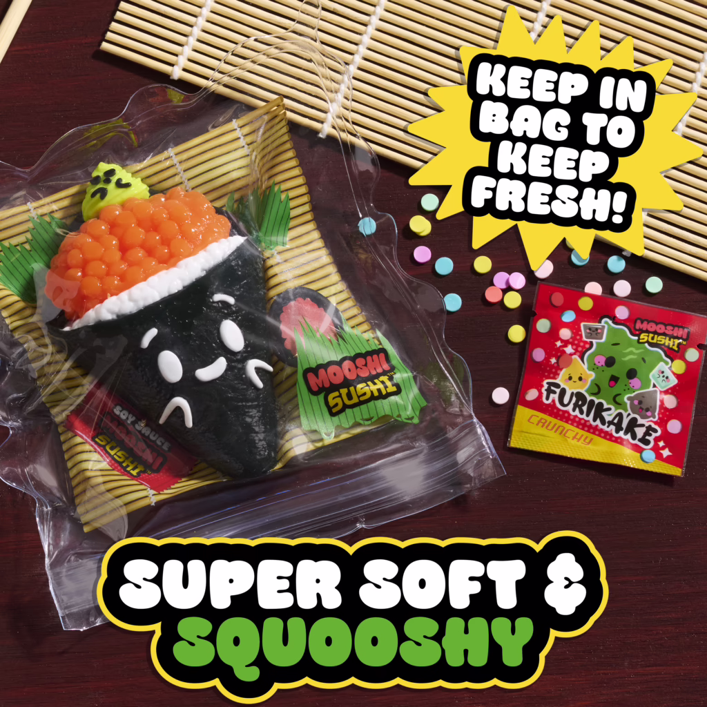OOEY GOOEY Mooshi Sushi Goomaki Toy