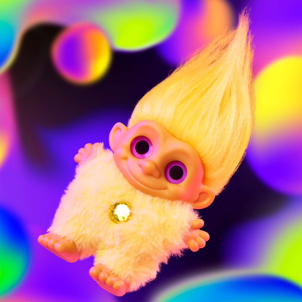 HAPPY HAUL Good Luck Trolls Vinyl Plush