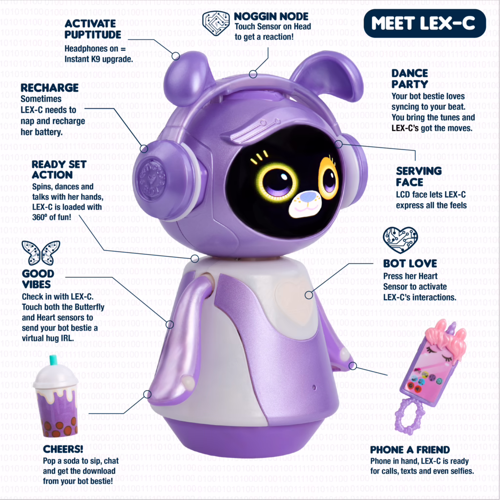 emotoBOT LEX-C Interactive Robot Toy