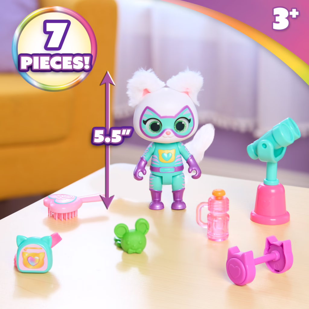 Disney Jr. SuperKitties Su-Purr Wild Ready Furr Action Bitsy