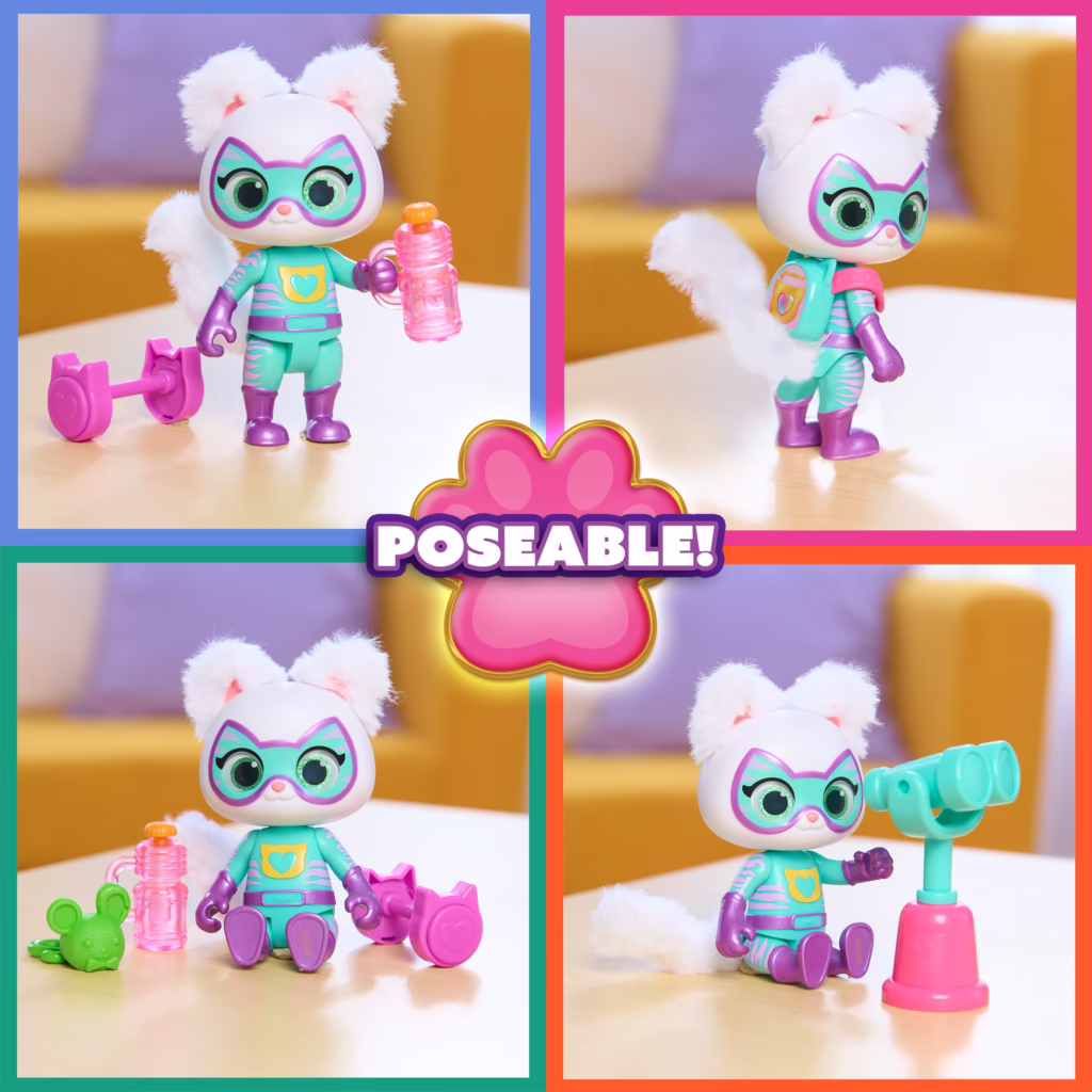 Disney Jr. SuperKitties Su-Purr Wild Ready Furr Action Bitsy
