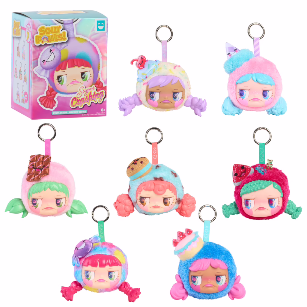 HAPPY HAUL Sour Pouts Sugar Crashing Vinyl Plush Clip-On
