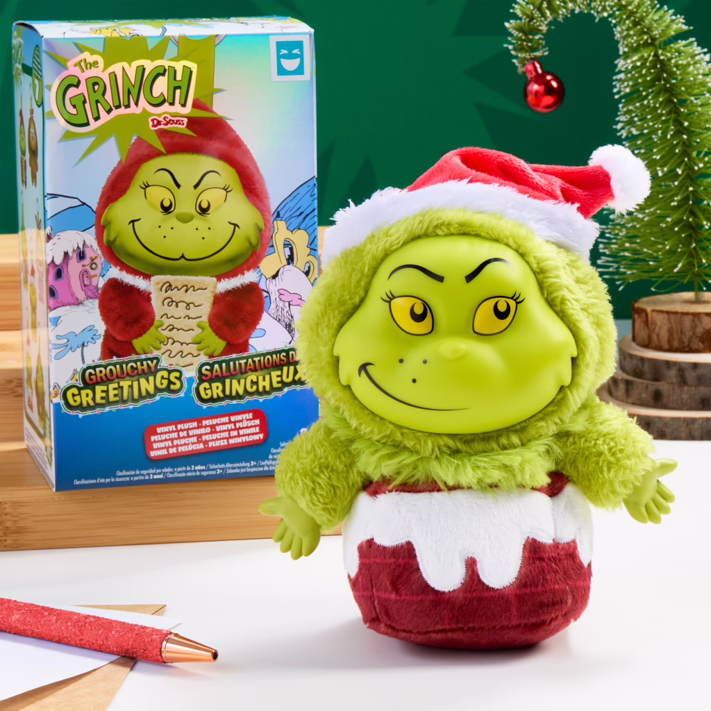 HAPPY HAUL Dr. Seuss The Grinch Grouchy Greetings Vinyl Plush